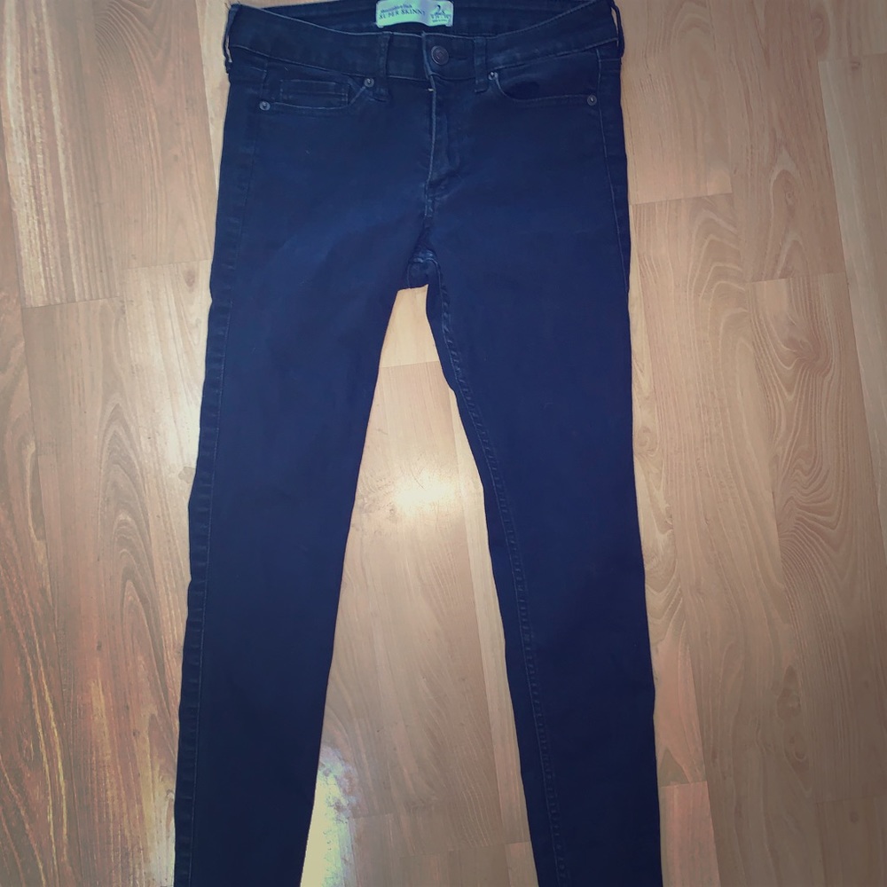 Black Abercrombie super skinny jeans